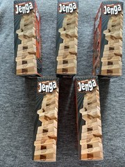 Hasbro Gaming Jenga Genuine Hardwood Blocks Family Strategy Game 1+ Players 6+