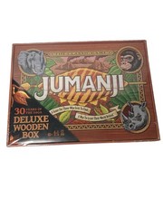 Jumanji Board Game Wooden Box Classic Retro Real Wood Case NEW SEALED