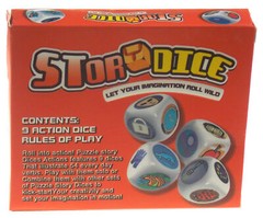 Orange Story Dice 9 Actions Storytelling Cubes Gift Stories Party Game Education