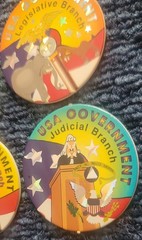 Vintage USA Government Holographic POG Set Executive Judicial Legislative Lot