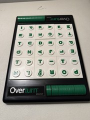 Vintage 1991 Pressman Overturn Word Board Game Family Fun Complete VGUC Unique