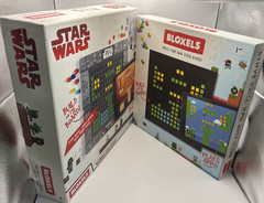 Lot of 2 Mattel Bloxels Board Video Games Basic and Star Wars.