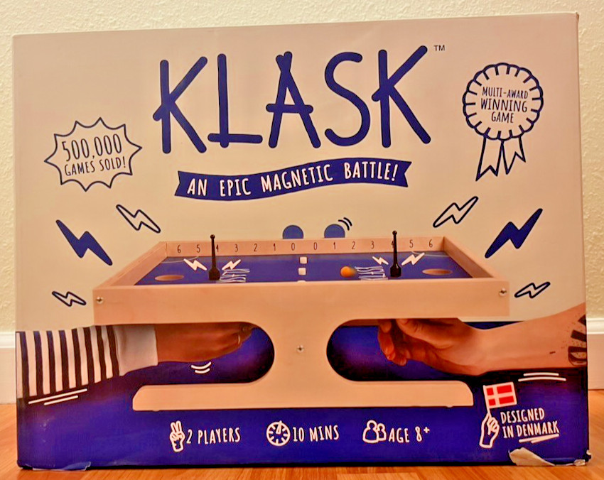 KLASK Magnetic Tabletop Game – Party Game of Skill – Open Box