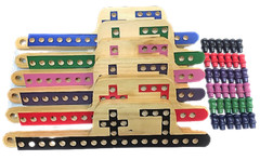 Pegs and Jokers 6 Players Thick Pine Wood Pegs Boards FREE 4 Special Decks Play