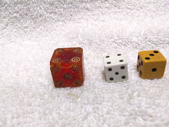 7 1960’s Various Board Game Throwing Dice Good Usable Condition