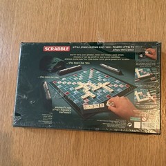 Mattel Scrabble Hebrew Edition Word Board Game, Complete, 2-4 Players, 10+