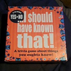 I Should Have Known That Trivia Game Yes or No Edition New