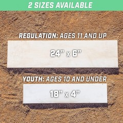GoSports Baseball & Softball Pitching Mound Rubber – 24″ and 18″ Sizes 24″