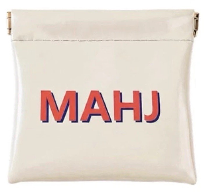 Sunnymove® American Mahjong Dice Bag Squeeze Pouch Mahjong Coins Money WITH DICE