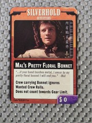 Firefly: The Game – Mal’s Pretty Floral Bonnet Promo Card Good Condition