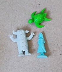 Machi Koro Legacy Replacement Game Figures Set Yokai Princess Turtle 3pc