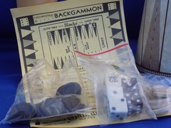 Brand New Vintage Backgammon Travel Game Tube 1978 The Game Merchant #254