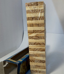 72 Pc Tumbling Tower Game Wooden Mini Jenga Age 6+ / 2-4 Players