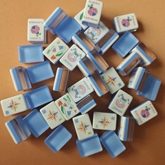 Premium American Mahjong Set 160pcs – Lucky Blue Ladybug Majestic Set