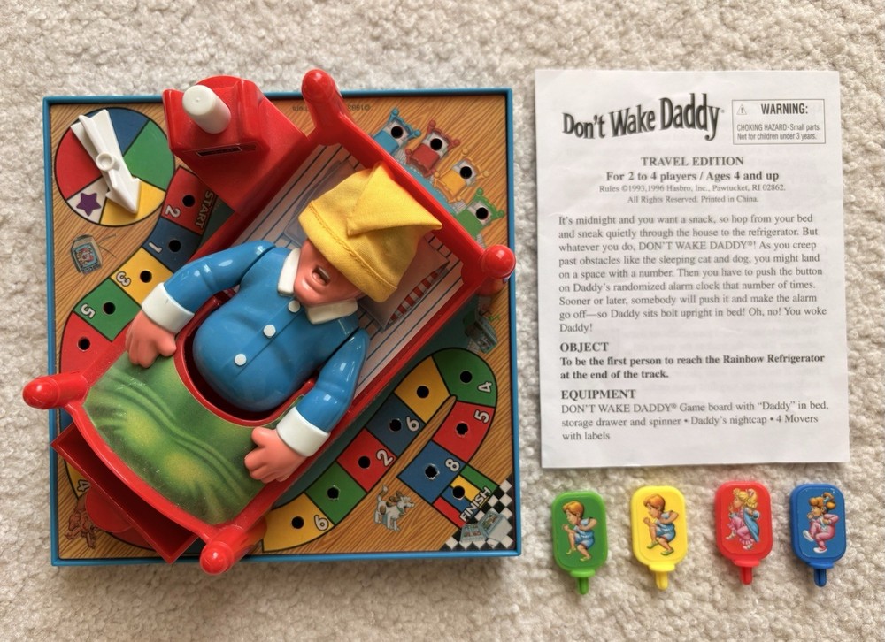Don’t Wake Daddy! Travel Edition Kids Board Game 100% Complete