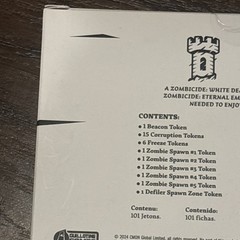 Zombicide White Death Plastic Tokens Pack Kickstarted Exclusive NEW Free Shippin