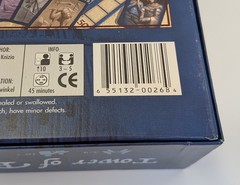 Tower of Babel Board Game Rio Grande Games 2005 Unpunched Open Box Complete