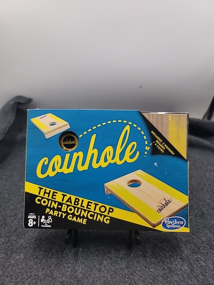 Coinhole Game The Tabletop Coin Bouncing Party Game by Hasbro Gaming