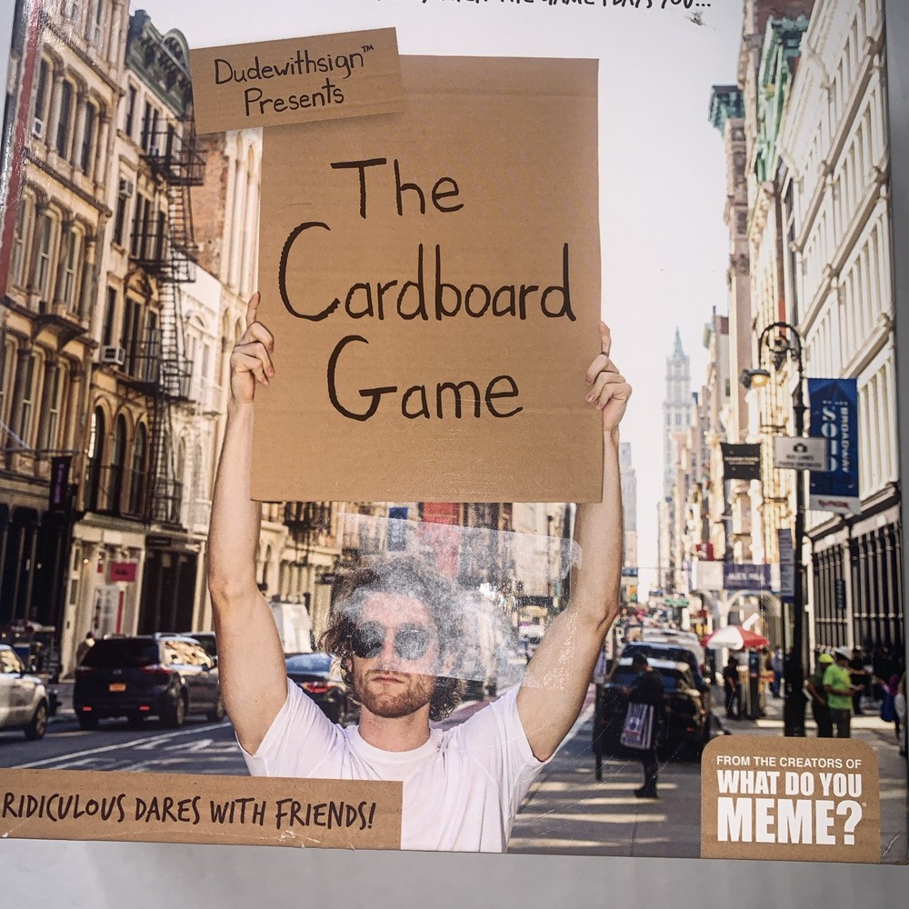 Dude With Sign’s The Cardboard Game by What Do You Meme? NEW SEALED