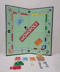 Monopoly Board Game, Incomplete See Description, Box Damage