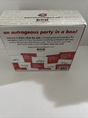 That’s What She Said – The Party Game/Board Game – NEW SEALED!