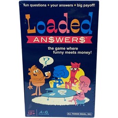 Loaded Answers Game Where Funny Meets Money Ages 12+ 4-6 Players New