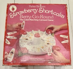 Vintage 1981 Strawberry Shortcake Berry Go Round Game Parker Brothers Incomplete