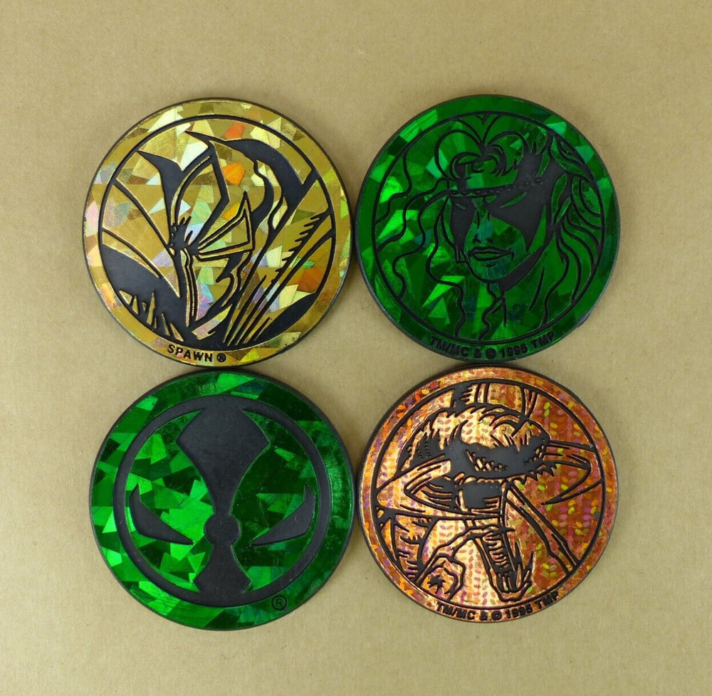 Lot of 4 SPAWN Kini Slammers Authentic The World POG Federation Todd McFarlane