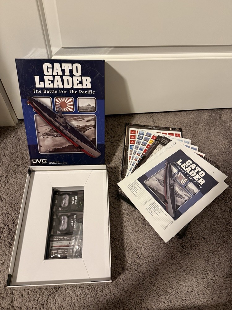 Gato Leader: The Battle for the Pacific – Solitaire Wargame – DVG – Unplayed