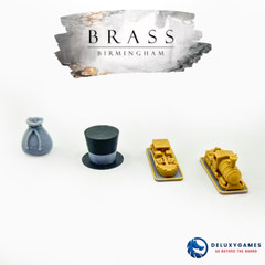 Brass Birmingham – 175 Deluxe Tokens (Score + income markers Free Gift)