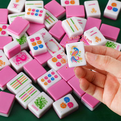 Kaleidoscope Mahjong Tile Set 160 Mahjong Tiles 1.2” Pink American Mahjongs Til