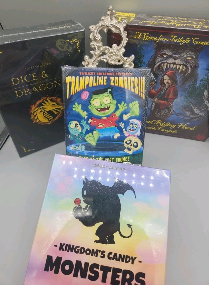 Werewolves Dragons Zombies Monsters Board Games 4 Games Total Gamer New