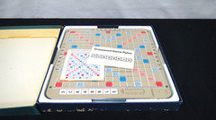 Vintage Scrabble Deluxe Edition 1977 Rotating Turntable Board Game 2
