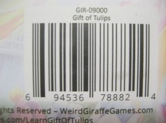 Gift of Tulips – Card Game (Weird Giraffe Games) – 2-6 Players, Ages 8+, 20 min