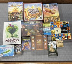 Board Game Lot – Cartographers, Splendor Duel, War Chest, First in Flight & More