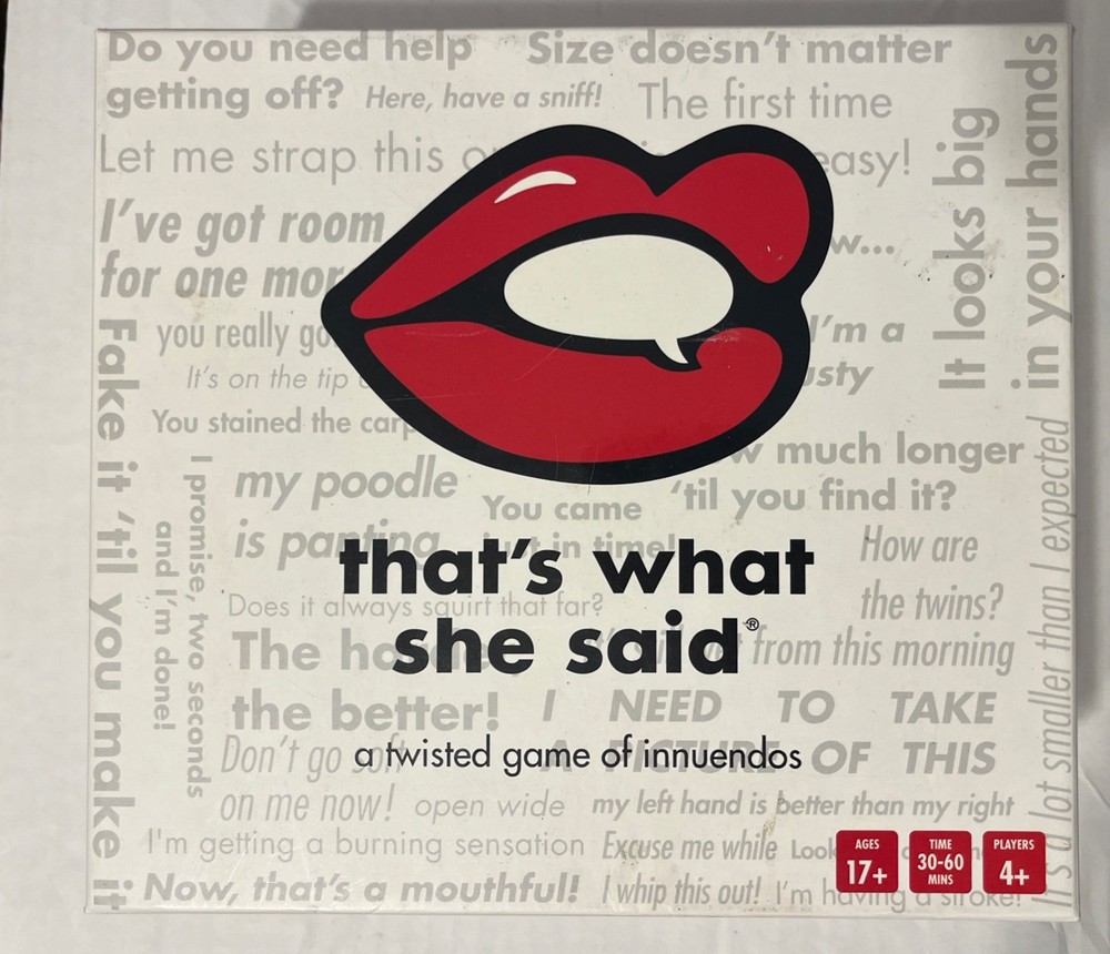 That’s What She Said The Party Game of Twisted Innuendos – TWS13777245