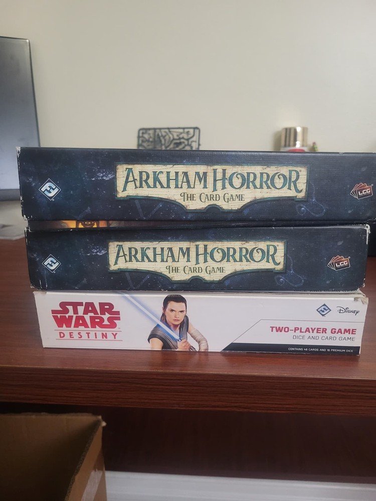 Fantasy Flight Games Lot — Arkham Horror LCG (x2) + Star Wars Destiny