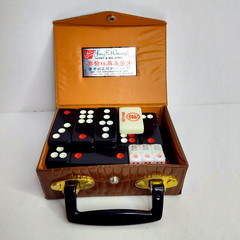 Ying Fat Cheung Pai Gow Domino Set Hong Kong in Case Vintage
