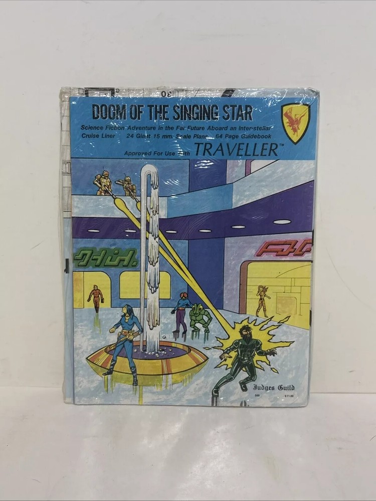 Judges Guild – Doom of the Singing Star – Science Fiction Adventure (SEALED)