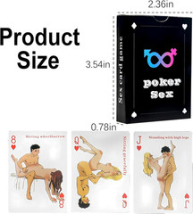 Sex Cards Sex Dice Set Couples Games – 54 Positions Cards Sex Game with 2 Glow S