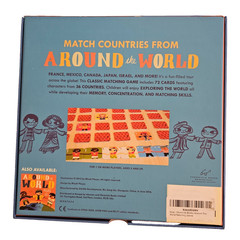 Around the World Matching Game 36 Countries Ages 3+ Memory Concentration