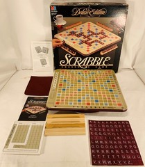 1989 Deluxe Scrabble Game Complete in Very Good Condition FREE SHIPPING