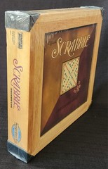 NEW Official SCRABBLE Parker Bros Nostalgia Edition Wooden Box Board Game Sealed