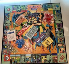 1999 Monopoly Justice League of America Board Game + Comic Book a New In box