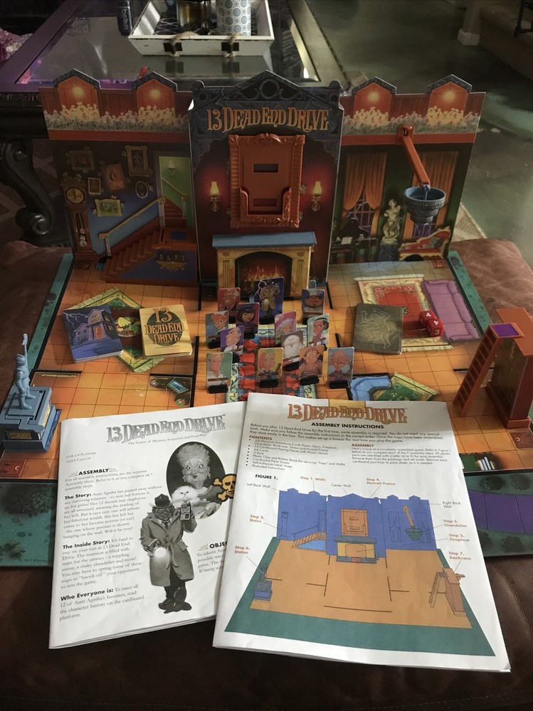 13 Dead End Drive Board Game Vintage Complete VG
