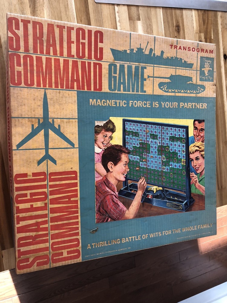 Vintage 1962 Transogram Strategic Command Game With Box COMPLETE Set