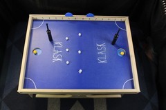 KLASK Magnetic Tabletop Board Game Wood Party Skill Game Extra Magnets Case Box
