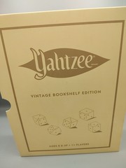 YAHTZEE Vintage Bookshelf Edition by WS Game Company Deluxe Board Dice Game
