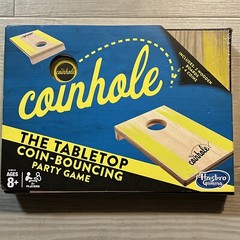 NIB Coinhole The Tabletop Coin Bouncing Board Game Party Game Hasbro Gaming NEW
