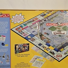 Simpsons Monopoly Board Game 2001 USAopoly Parker Brothers Incomplete 3 Pieces